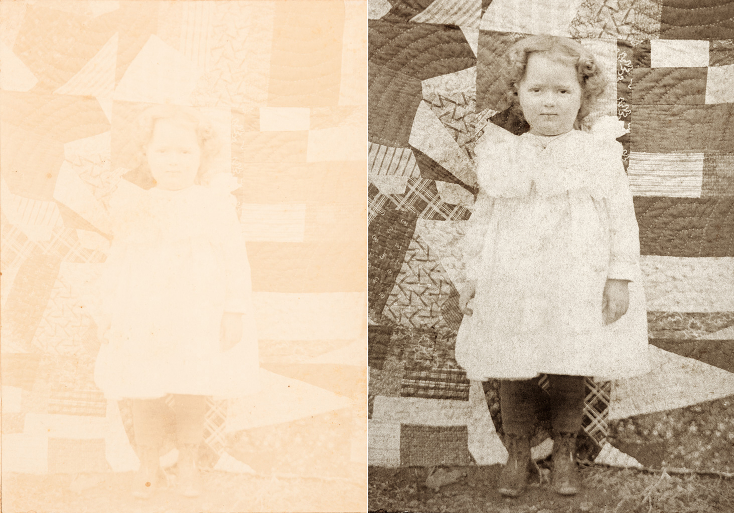 Damaged Color Photographs